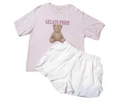 gelato pique ベアワンポイントTシャツ&ストライプショートパンツのサムネイル