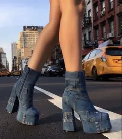 Jeffrey Campbell (ジェフリーキャンベル) デニムブーツ新品のサムネイル