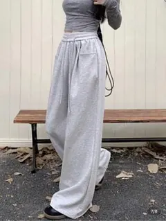 SHEIN スウェットパンツ　グレー　S