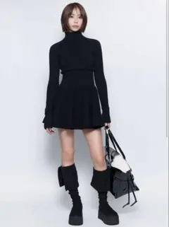 THEREDTHREAD S sheer docked dress mini - メルカリ