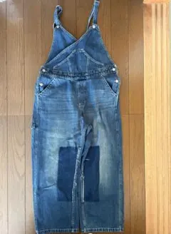 デニム サロペット クロスストラップ