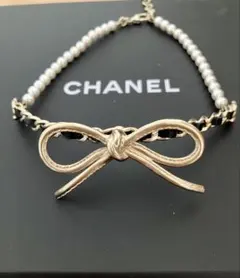 【CHANEL】 シャネル リボン パール チョーカーのサムネイル