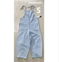 ★Omekashi★ カーブデニムパンツ サロペット オーバーオール 新品未使用のサムネイル