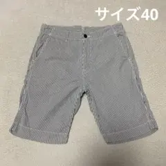 ダントン DANTON ハーフパンツ ストライプ　日本製 サイズ40のサムネイル