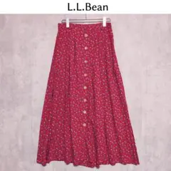 L.L.Bean エルエルビーン　花柄　総柄スカート　80s〜のサムネイル