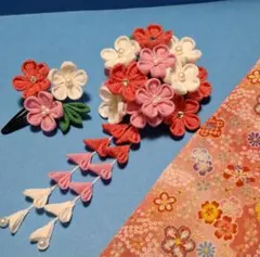 みーみー様専用ページつまみ細工　髪飾り　小さな髪飾り①