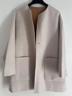 25AWUNITED ARROWS WOMEN バイカラー リバー ミドルコート