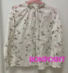 ボンポワン　花柄　長袖　シャツ ブラウス　8A 120cm