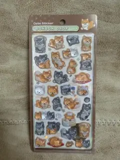 【正規品】ボンボンドロップシール　和柄　新作　柴犬