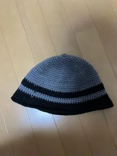 クラッシャーハット　ハンドメイド　クロシェハット