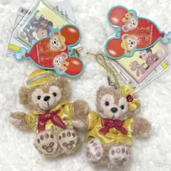 【新品・未使用】 30周年 ダッフィー & シェリーメイ ぬいぐるみ ストラップ