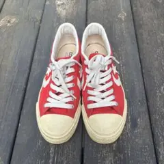 CONVERSE レッド キャンバス スニーカー　ワンスター　赤　24