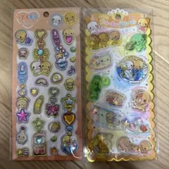 正規品　なっとうちゃん　ウォーターinシール　ぷくキラステッカーズ