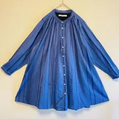 美品　Sunny Cloudsサニークラウズ　チュニックワンピース　シャツ