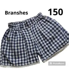 ★　ブランシェス　Branshes　150　ショートパンツ　ギンガムチェック