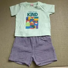 はらぺこあおむしミントグリーン Tシャツとショートパンツセット