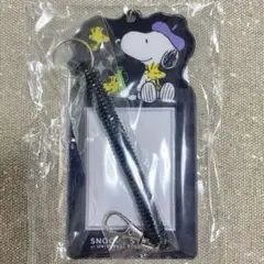 スヌーピー　ICカードケース　カードケース　定期入れ　コイルチェーン付き