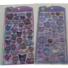 うるちゅるポップシール　サンリオ　日焼け　クロミ　２枚セット