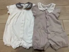 襟付きロンパース 2点セット