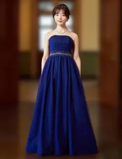 演奏会 コンクール 9号 tweed ツィードドレス　ネイビードレス 発表会