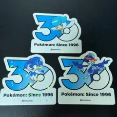 【韓国限定】ポケモン30周年ステッカー クワッス ウェルカモ ウェーニバル