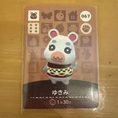 どうぶつの森 amiiboカード ゆきみ 067