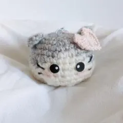 猫 あみぐるみ キーホルダー