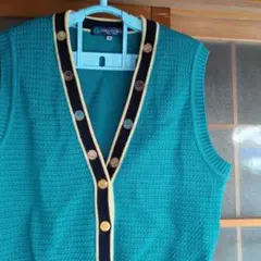 CARO O CRUZ ターコイズ ニットベスト サイズ9