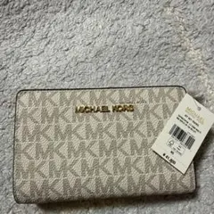MICHAEL KORS 二つ折り財布 ベージュ系