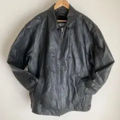 雰囲気抜群　ヴィンテージ　WINCO USA レザー ジャケット　黒　2XL