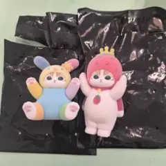モフサンド サンリオ もふもふフロッキーフィギュア いちごの王さま ウサハナ