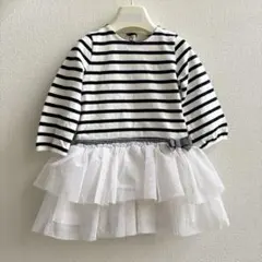 PETIT BATEAU プチバトー　ボーダー　カットソー　18M 81cm