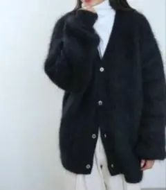アルパカ カーディガン