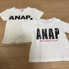 ANAP ホワイト Tシャツ 2枚セット