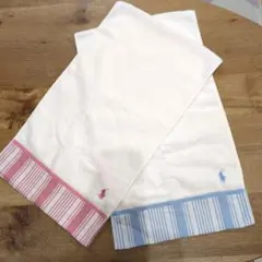 ラルフ・ローレン スポーツタオル 2枚セットペア　ホームレイクティッキングカフ