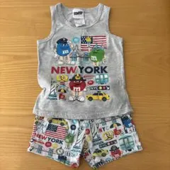 3*3様 M&M's ニューヨーク タンクトップとショートパンツセット 95cm