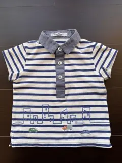 【美品】★familiar★ファミリア★半袖ポロシャツ★サイズ100★