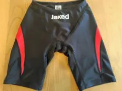 Jaked 競泳用水着 Sサイズ 黒/赤