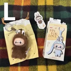 ラブブ イニシャル アルファベット ぬいぐるみ L