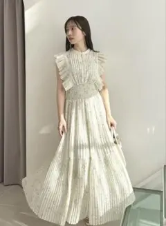 スナイデル SNIDEL Sustainableフリルワンピース 0 ミント