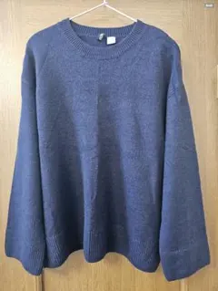 H&M エイチアンドエム ニット セーター ネイビー Mサイズ