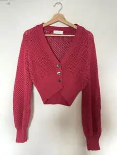 GALLARDAGALANTEメッシュショートカーディガン