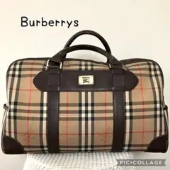 Burberrys チェック柄 ボストンバッグ