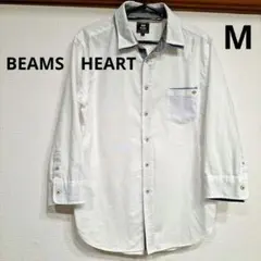 BEAMS　HEART　メンズ７分袖シャツ