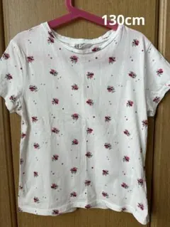 H&M 花柄 Tシャツ US 7-8