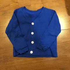 ユニクロ 青カーディガン90