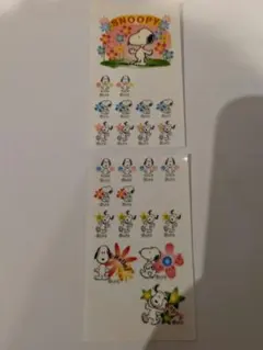 平成レトロシール スヌーピーシール 花 星 SNOOPY
