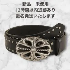 大人気　クロスバックル　ベルト 黒 スタッズベルト y2k グランジ 十字架