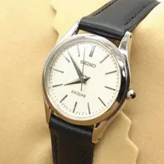 稼働 SEIKO エクセリーヌ ドレスウォッチ 純正ベルト 白文字盤 - メルカリ