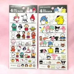 サンリオキャラクターズ　4サイズステッカー　2枚セット
